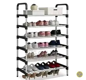 New Six Stainless Steel Shoe Rack