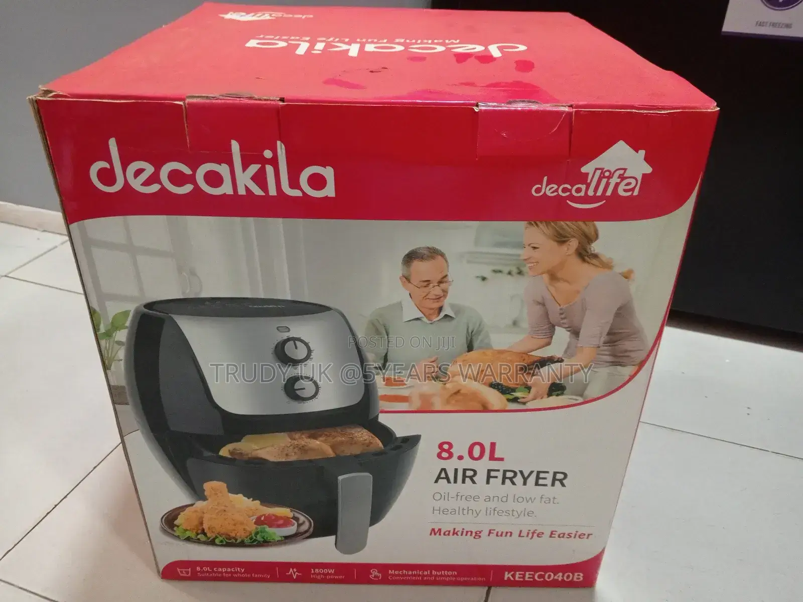 Quality and Affordable 8liters Air Fryer 1800watts Brand New