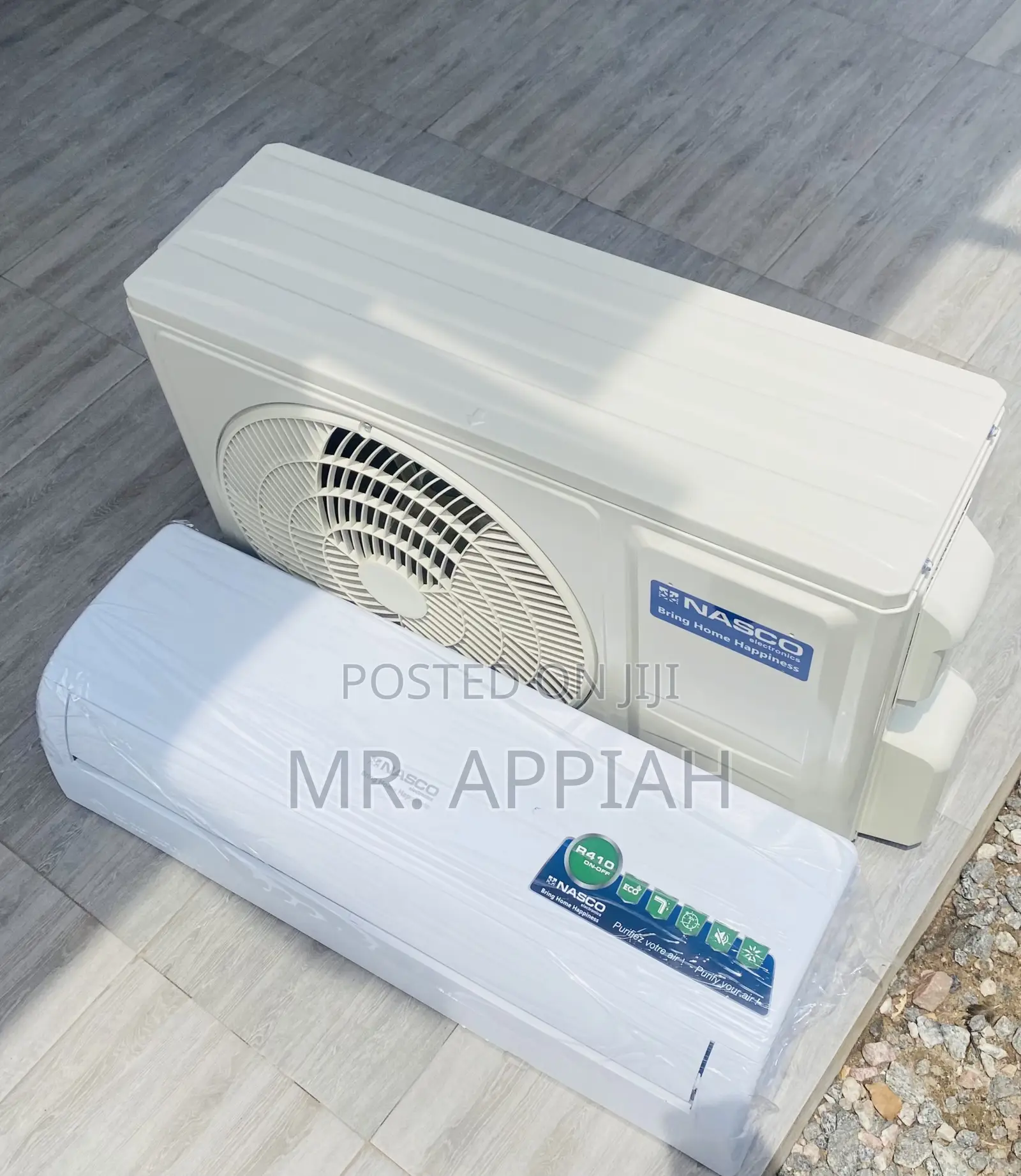 Elegantly(White)Nasco 2.0hp R410 Gas Air Conditioner