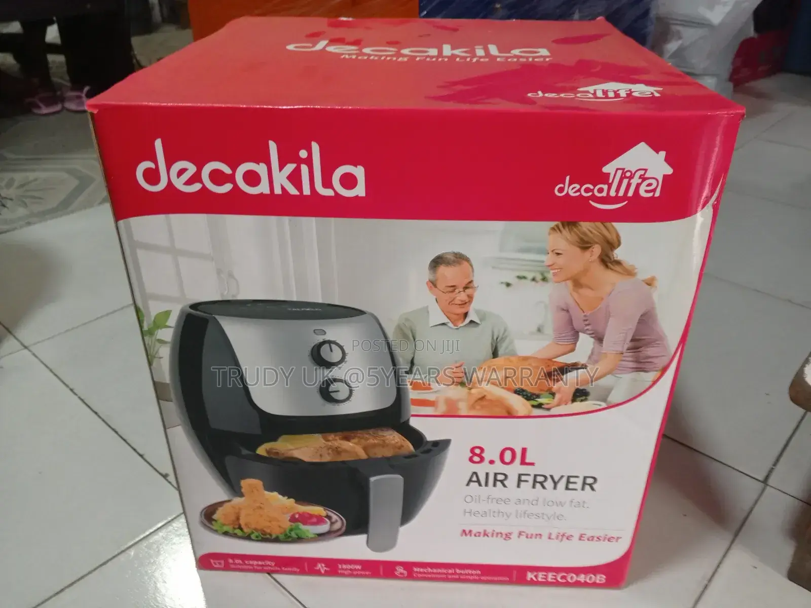 Buy First Decakila Air Fryer 8liters 1800watts