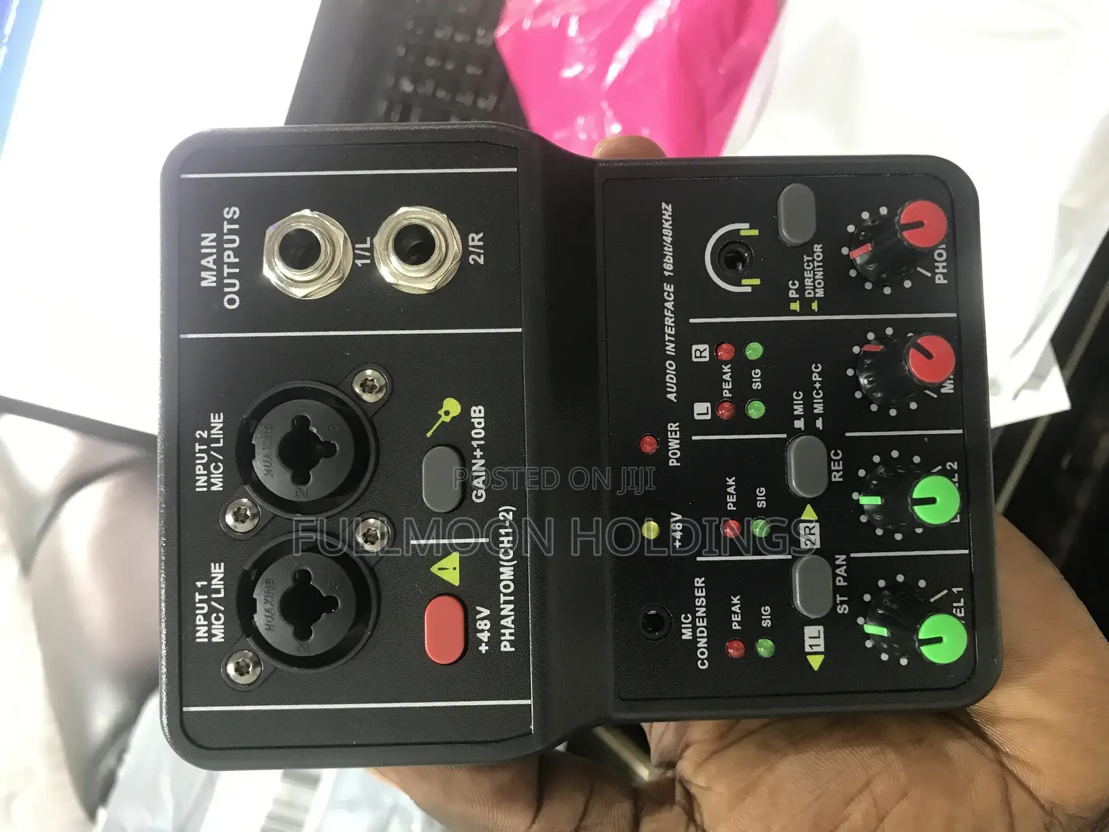 3 Channels Music Audio Mixer With Inbuilt Sound Card