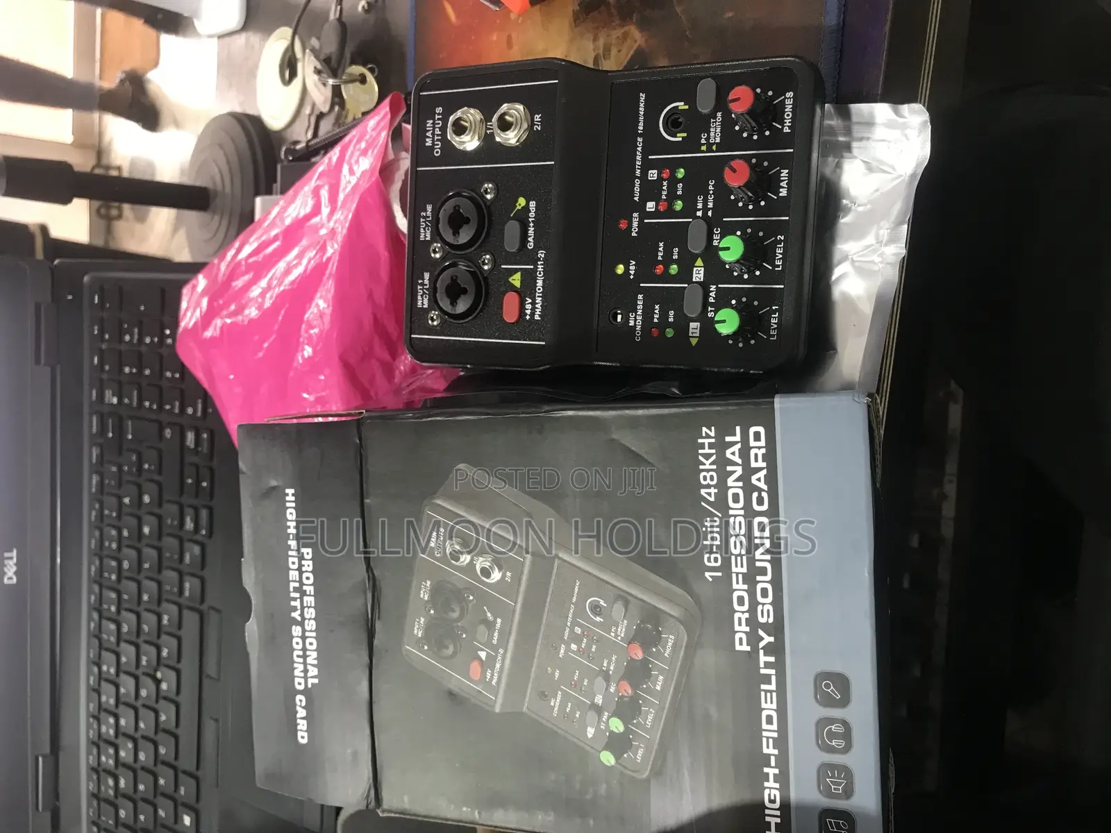 3 Channels Music Audio Mixer With Inbuilt Sound Card