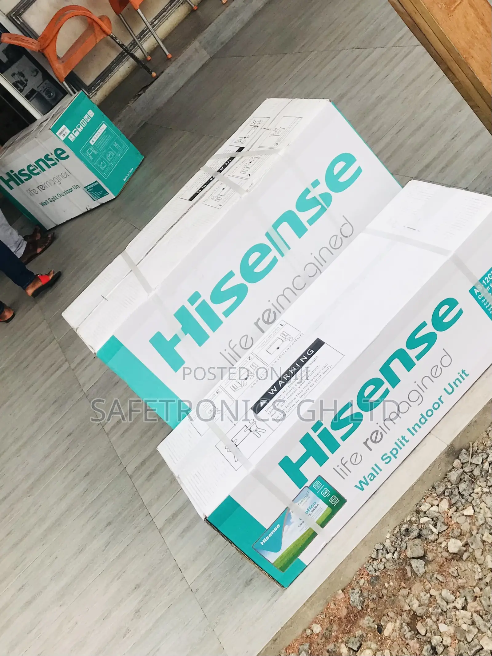 Auto Swing 1.5hp R410 Hisense White R410 Gas Ac