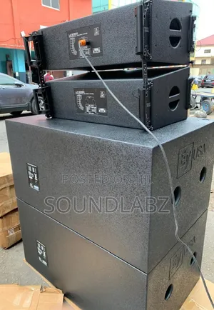 Electro-voice (Ev) Double Sub And A Pair Of L-acoustic Array