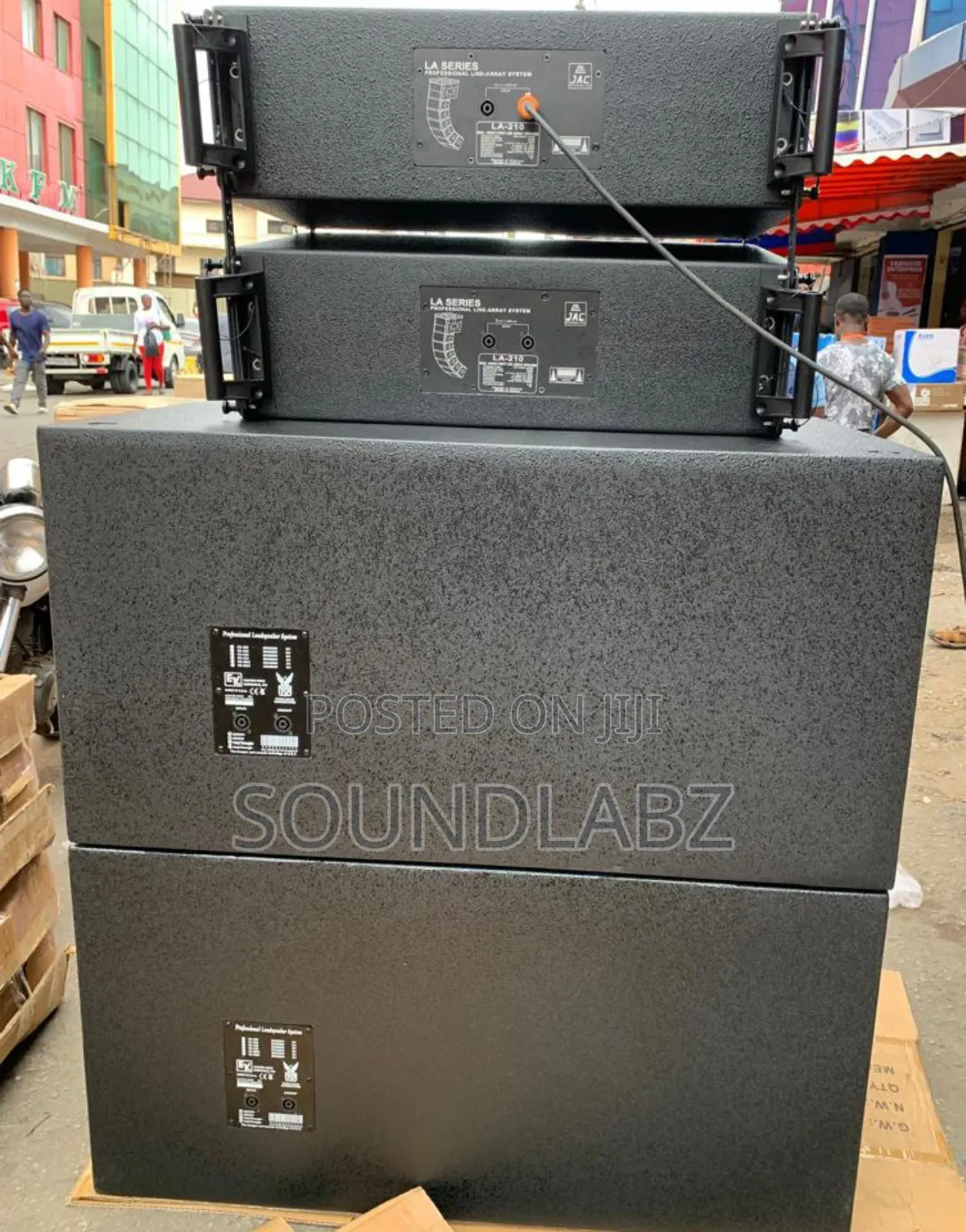 Electro-voice (Ev) Double Sub And A Pair Of L-acoustic Array