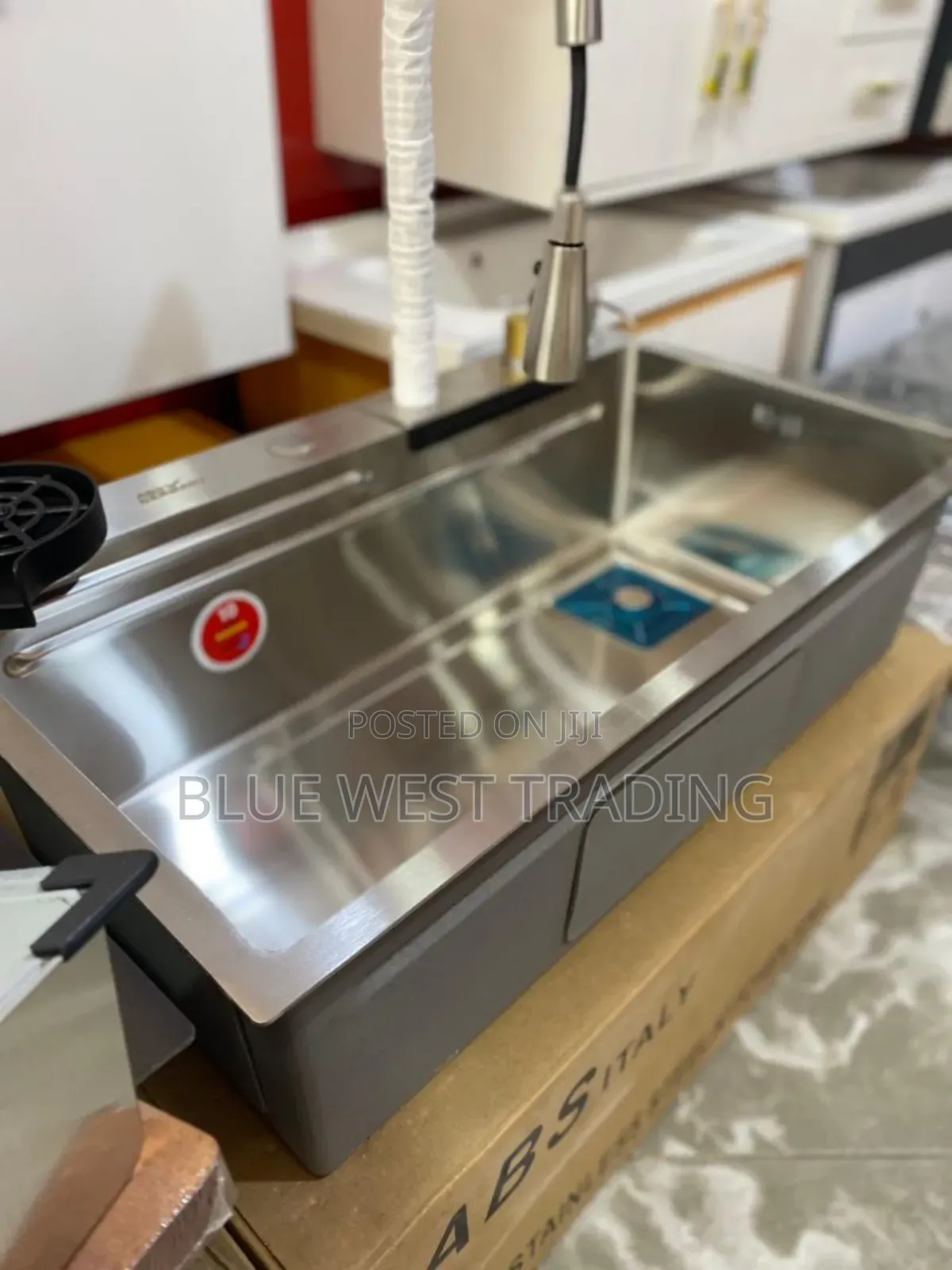 Grey Luxury Waterfall Cabinet Sink