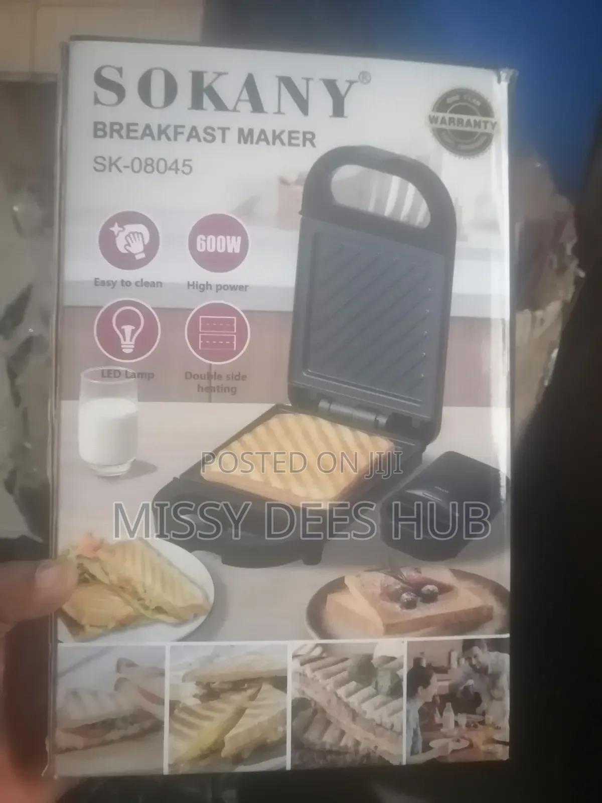 Sokany Breakfast Maker ( Single Toaster)