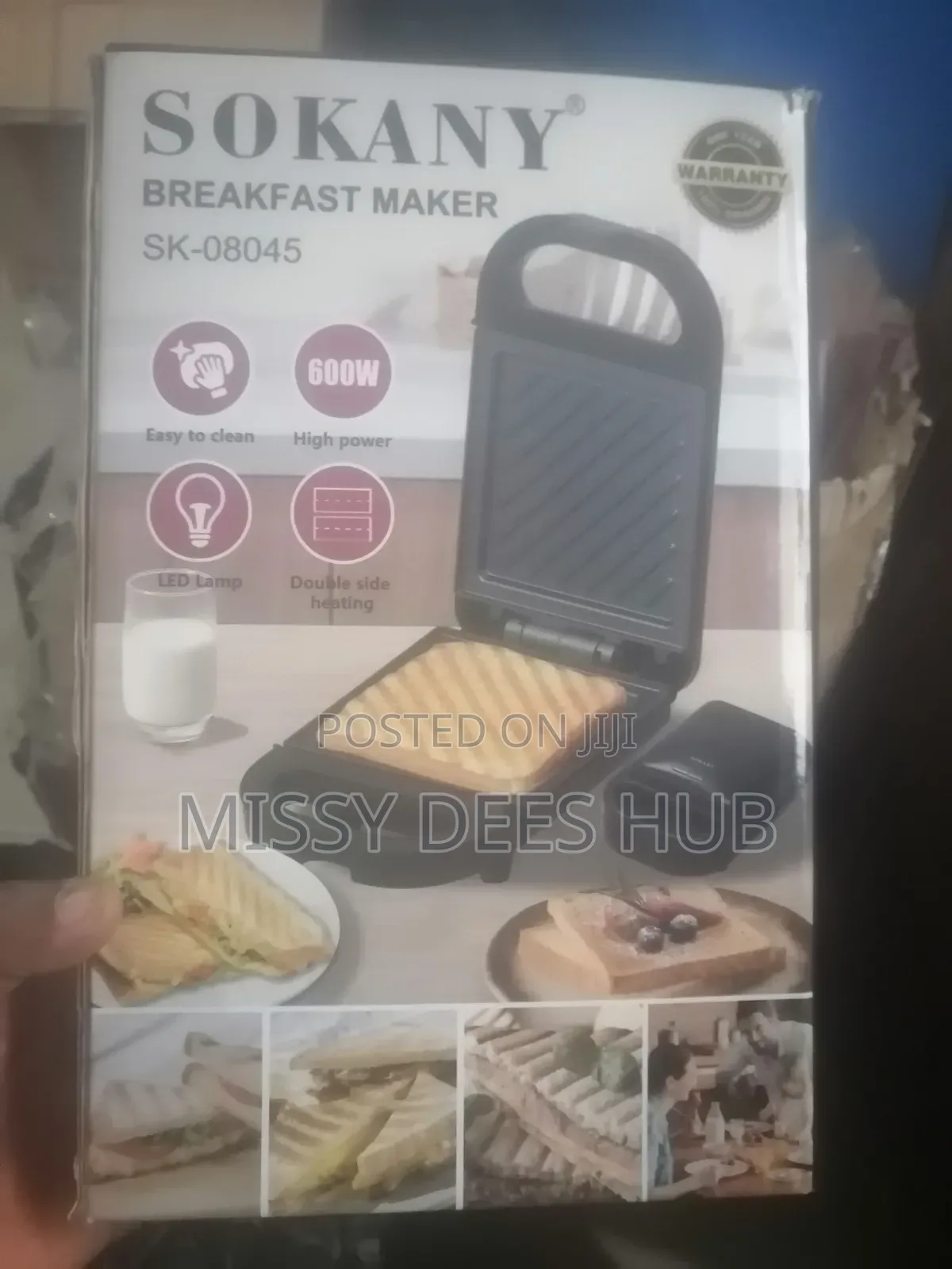 Sokany Breakfast Maker ( Single Toaster)