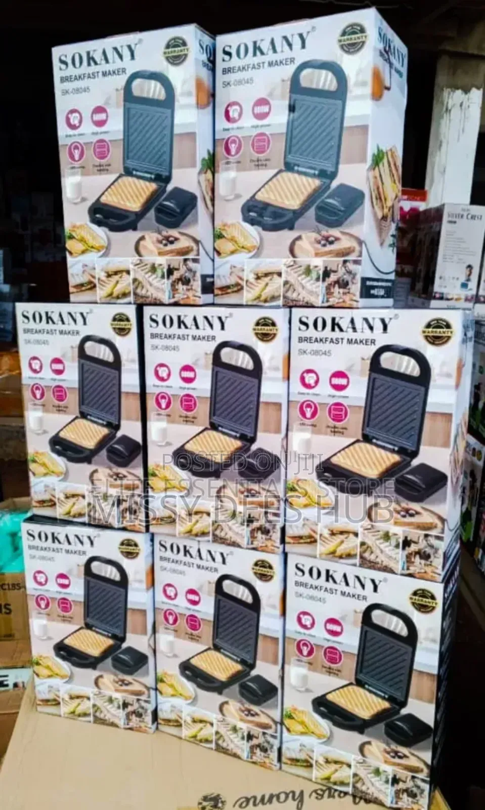 Sokany Breakfast Maker ( Single Toaster)