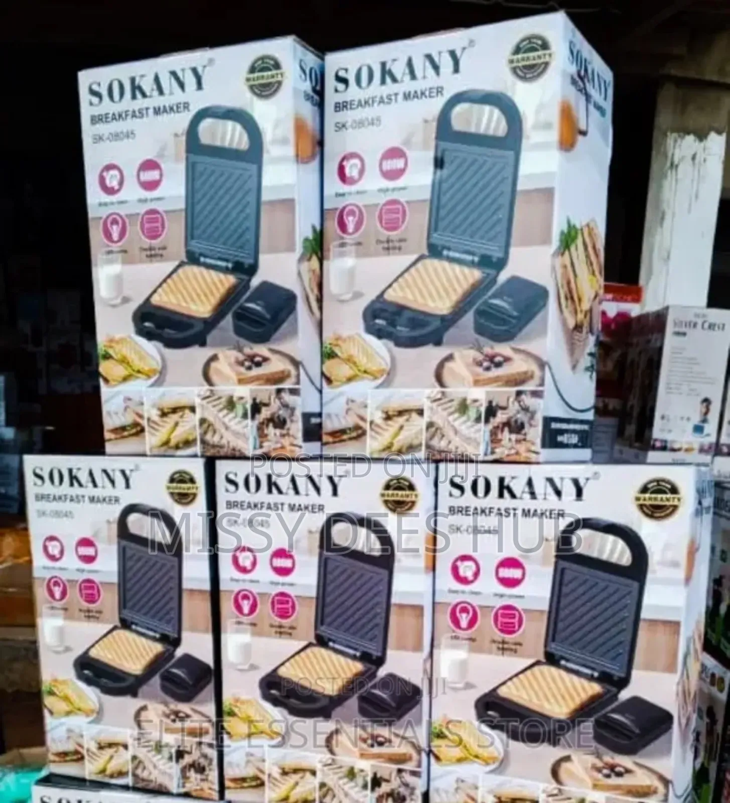 Sokany Breakfast Maker ( Single Toaster)