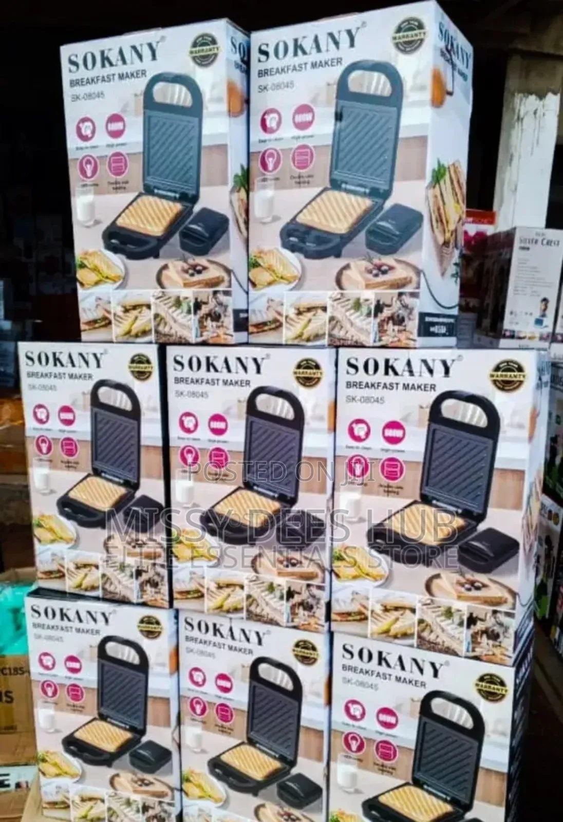 Sokany Breakfast Maker ( Single Toaster)