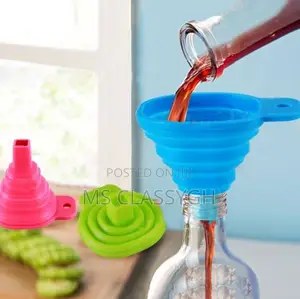 Foldable Silicone Funnel Liquid Dispensing Mini Funnel Salt