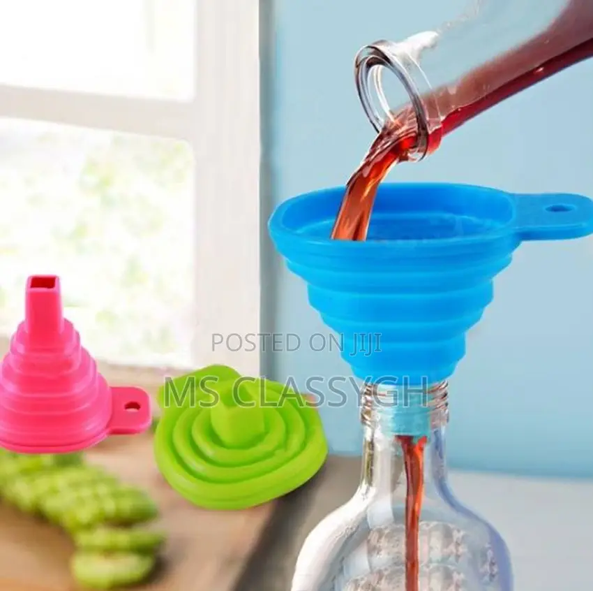 Foldable Silicone Funnel Liquid Dispensing Mini Funnel Salt