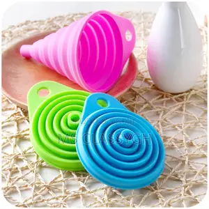 Foldable Silicone Funnel Liquid Dispensing Mini Funnel Salt