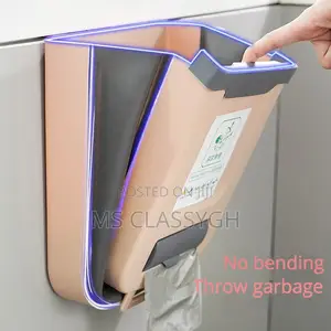 Kitchen Folding Trash Can Storage Household Cupboard Door Ha