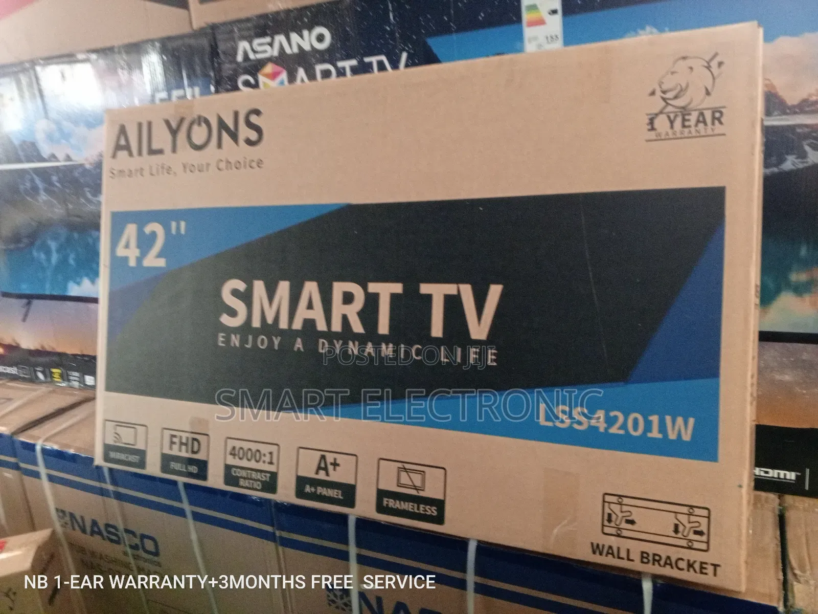 Super Quality Ailyons Television Television 42inches Smart