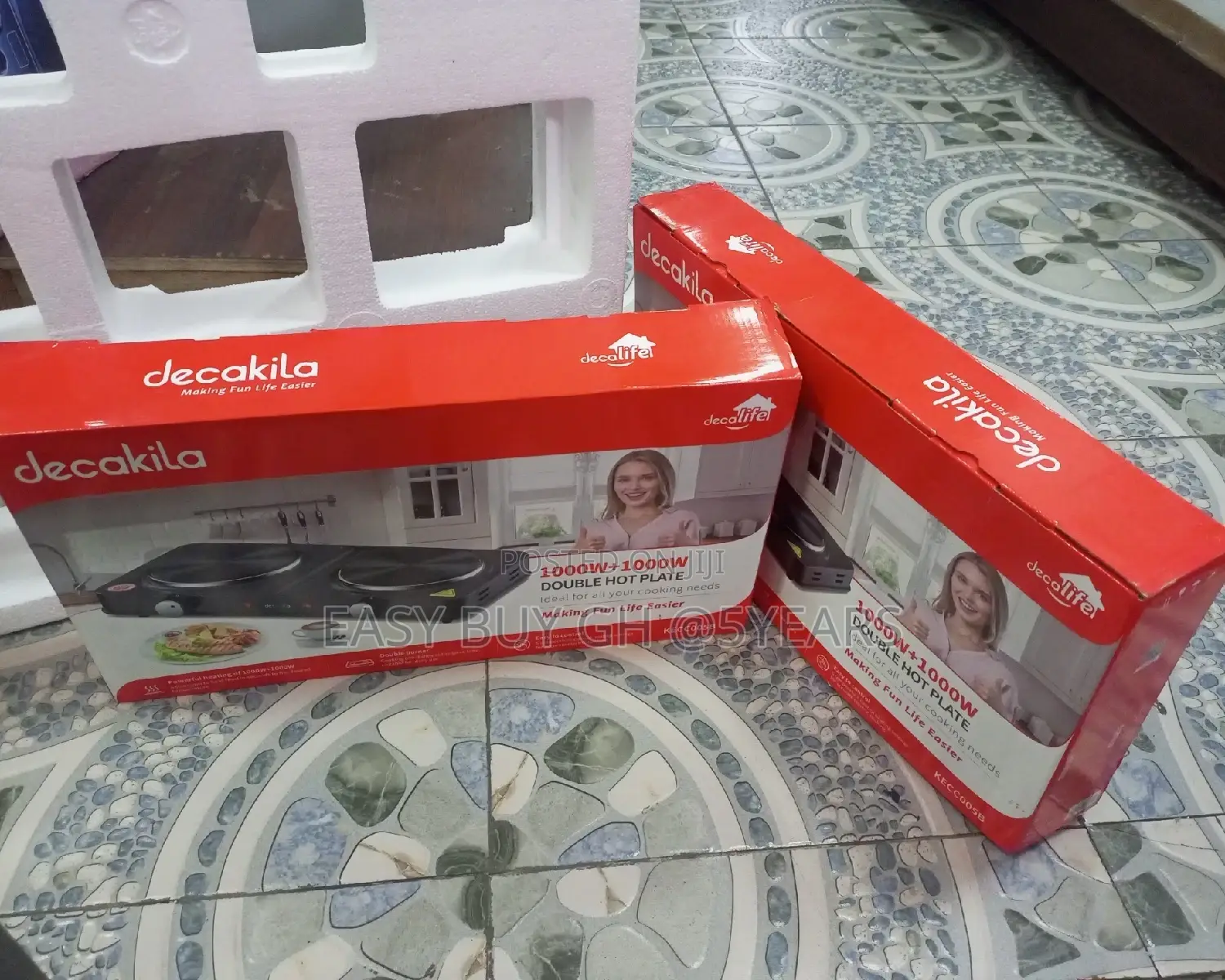 Powerful Heating of 1000w+1000w Decakila Hot Plate.