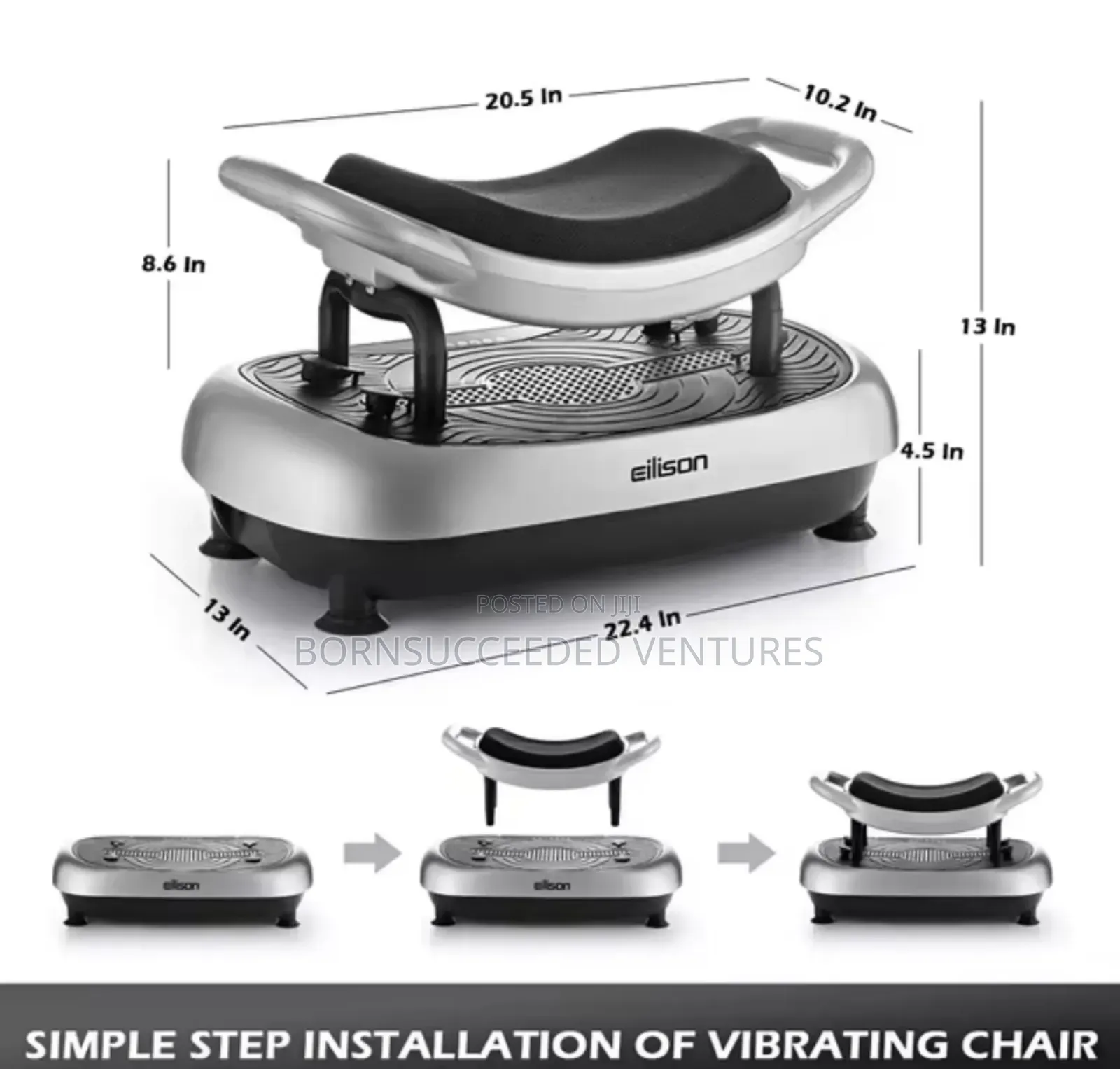 Exercise Fitness Body Rhythm Vibration Plate Handle Included