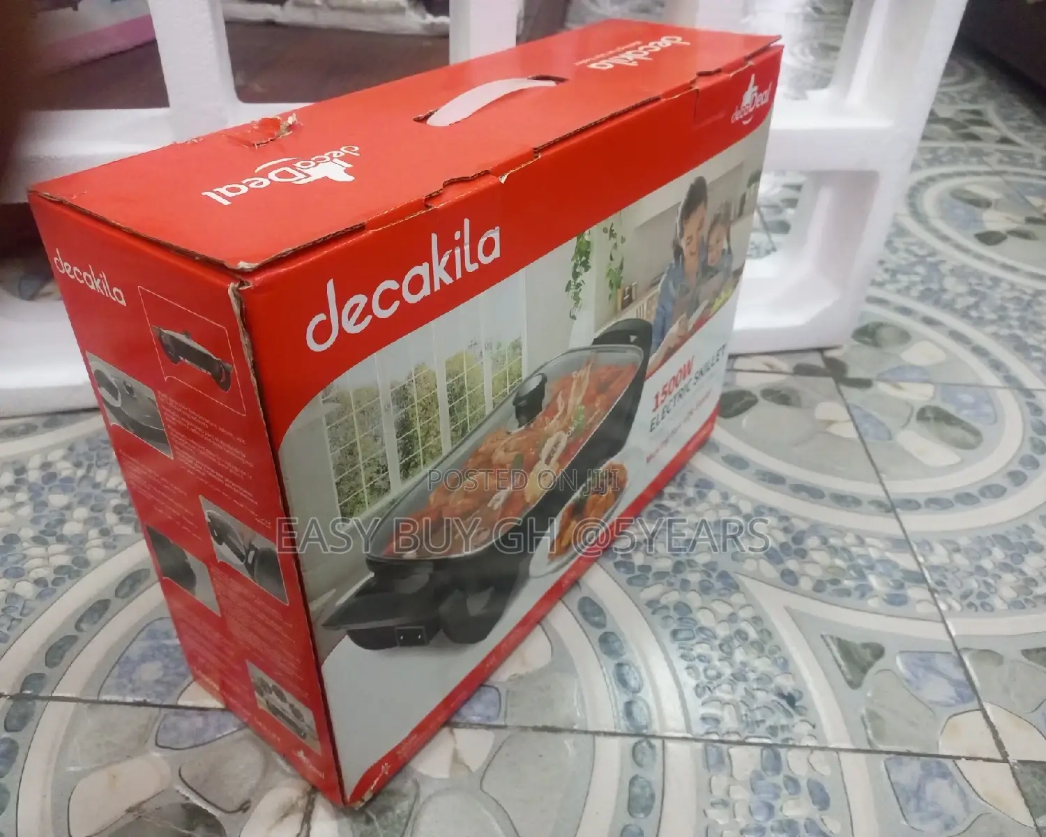 1500w Electric Skillet Decakila Fast Food Maker.