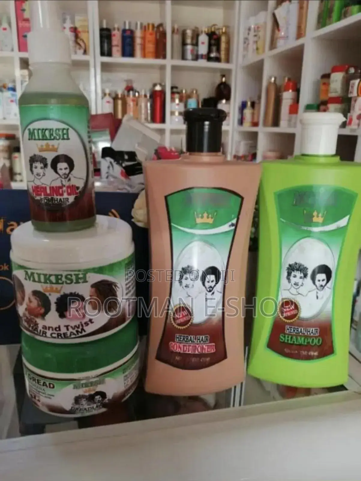 Mikesh Shampoo, Healing Oil, Dread Nku, Conditioner