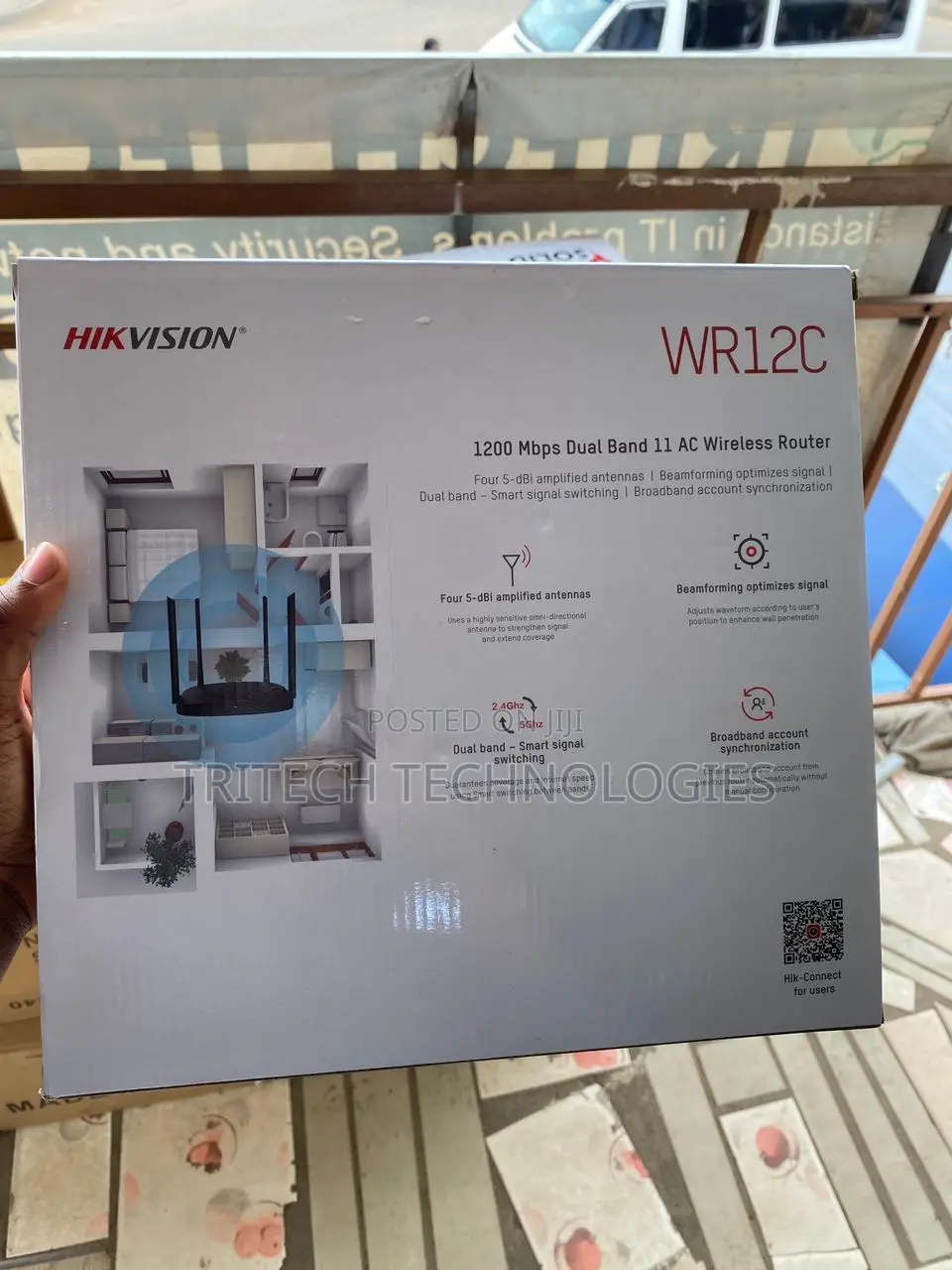 Hikvision 4G Wireless Router AC1200 Four 5-Dbi WIFI INTERNET