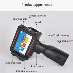 Handheld Expiry Logo Intelligent Inkjet Multi Printer