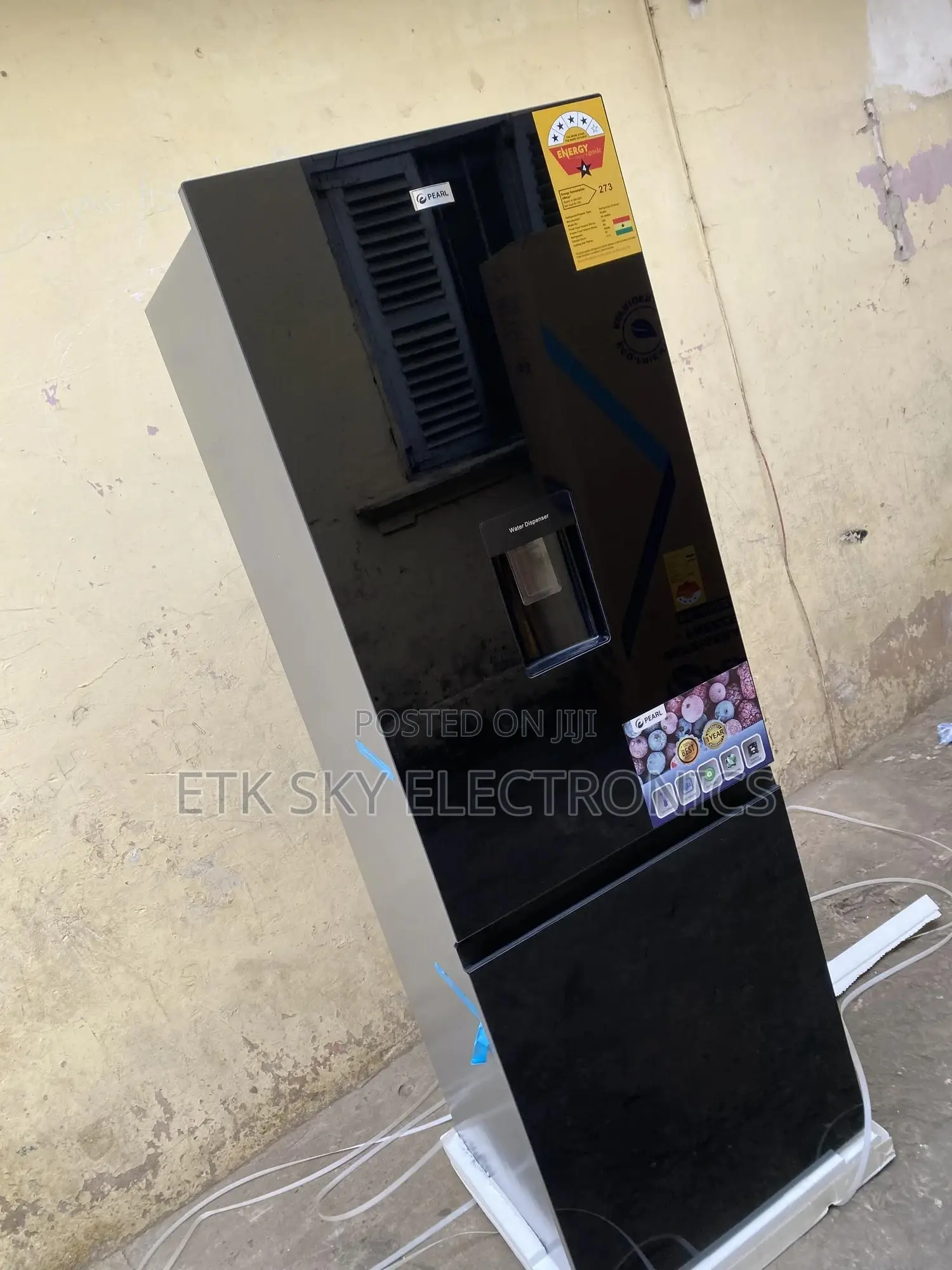 Five Star Pearl 309liters Black Mirror Fridge