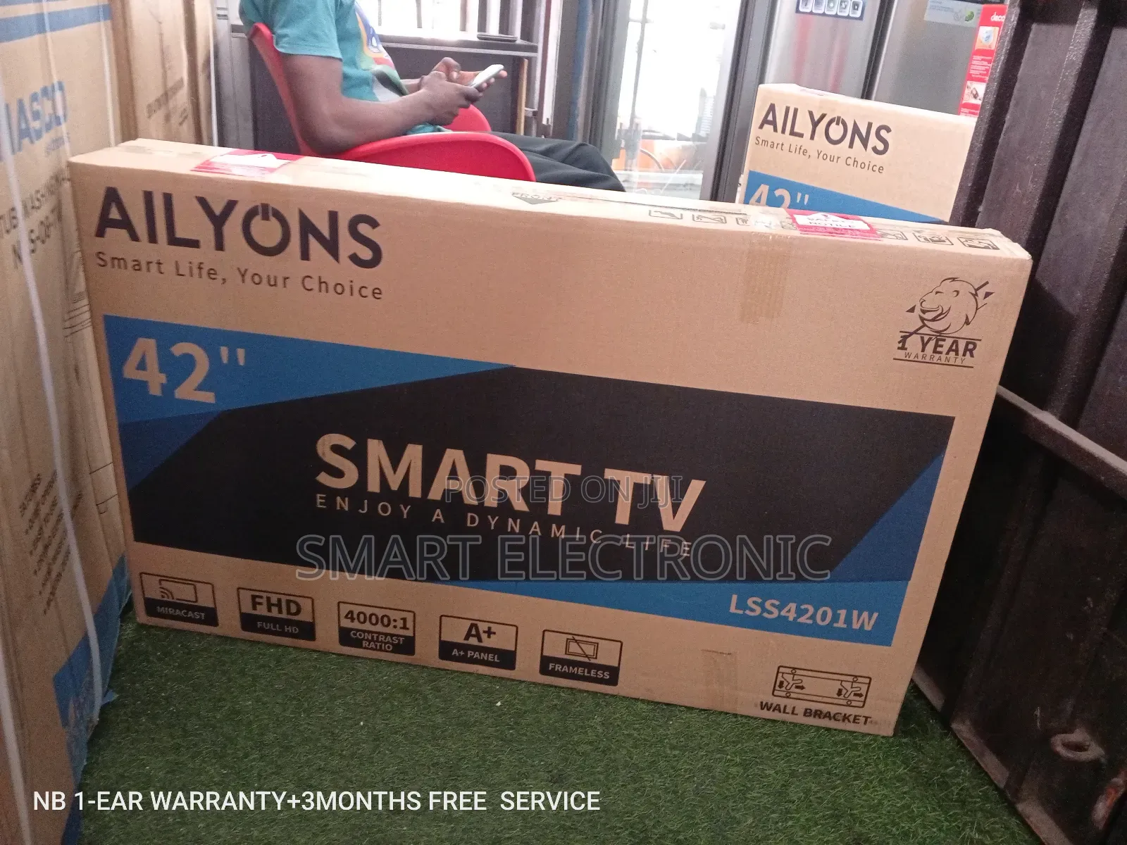 Ailyons Television 42inches Television Smart Tv A+Panel