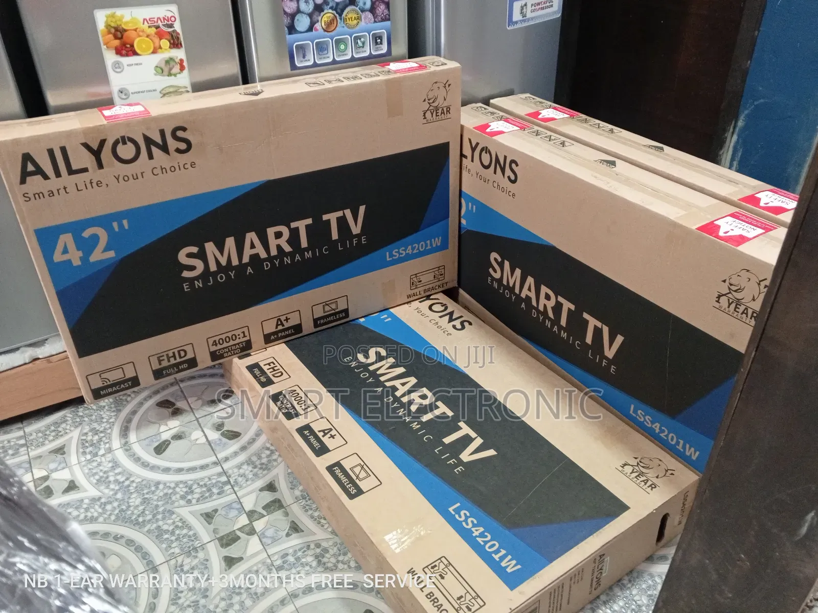 Ailyons Television TVS 42inches Smart Tv +One Year Warranty