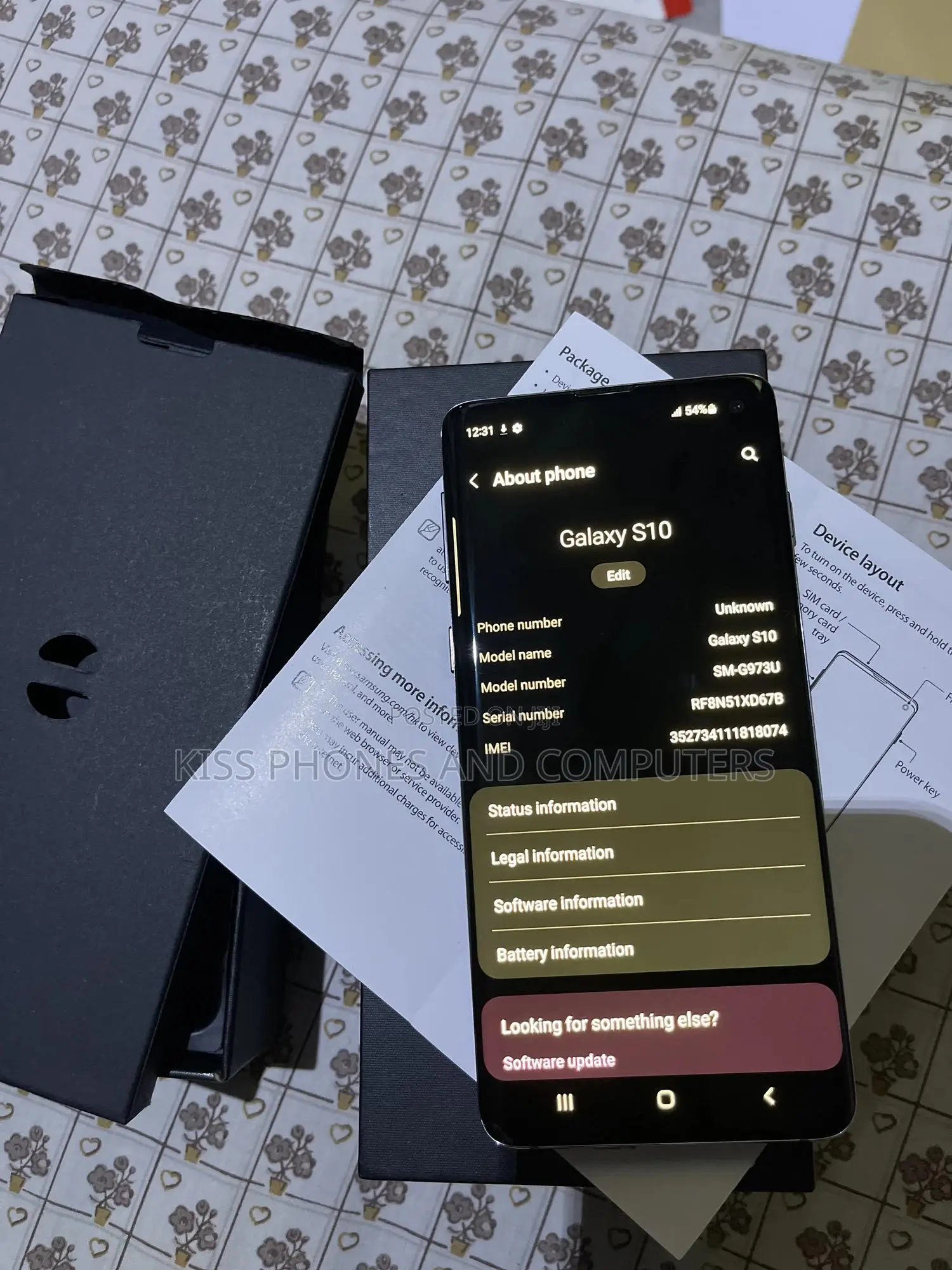 New Samsung Galaxy S10 128 GB Black