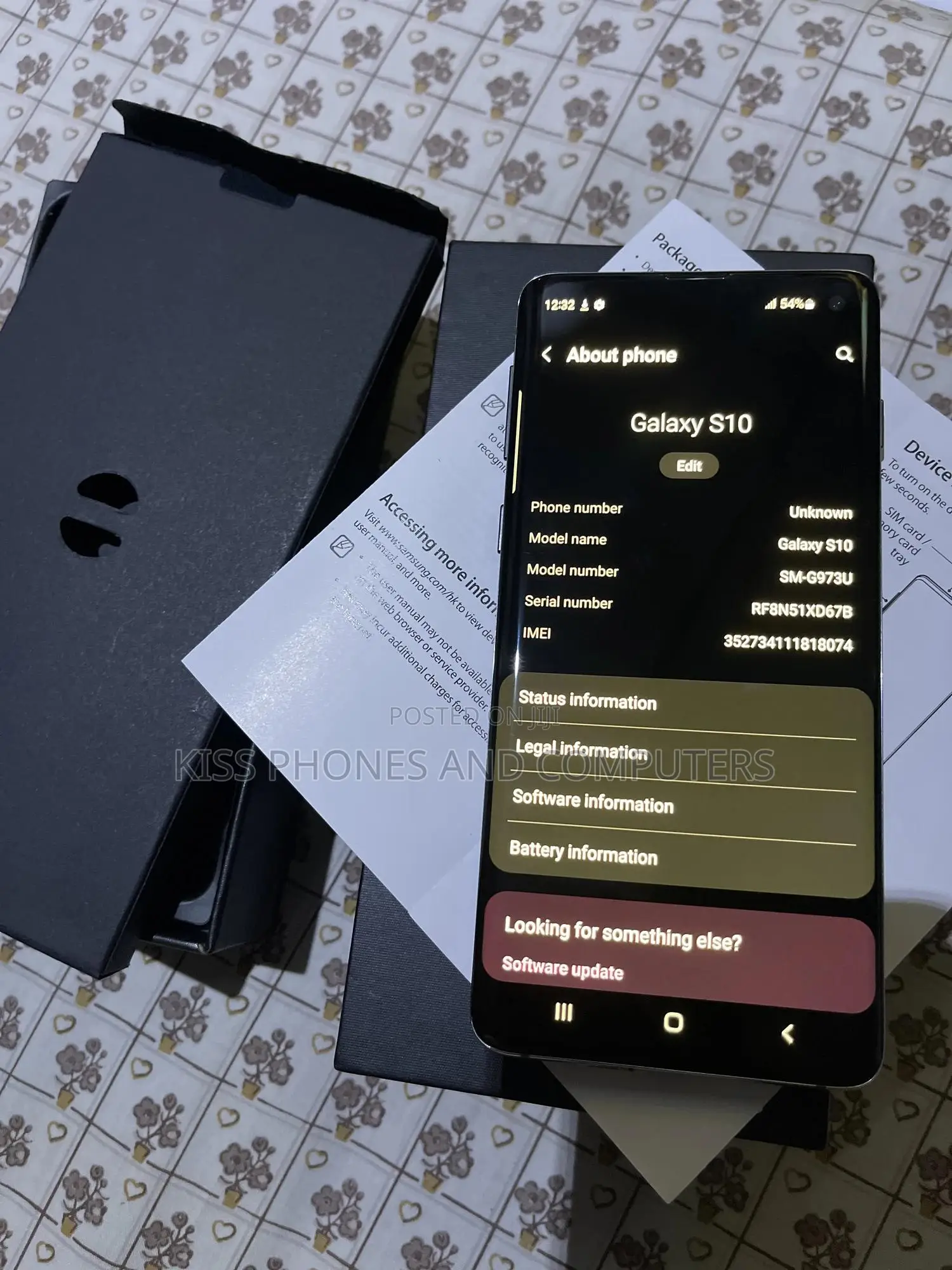 New Samsung Galaxy S10 128 GB Black