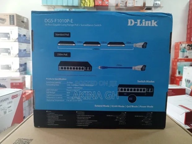 D-Link 10 Port Gigabit Long Range Poe+ Switch DGS-F1010p-E 2
