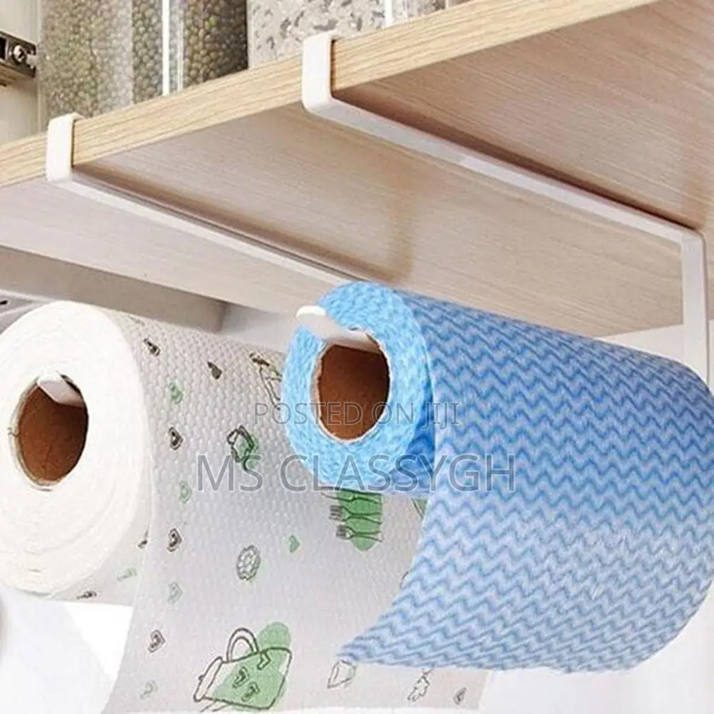 Simple Door Cabinet Hanging Paper Towel Rack Cabinet Storage