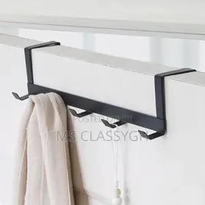 Wall-Mounted 5 Row Door Hook Durable Clothes Coat Hat Hanger