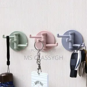 Magic Hook With 3 Branches Foldable Self Adhesive Hook for B