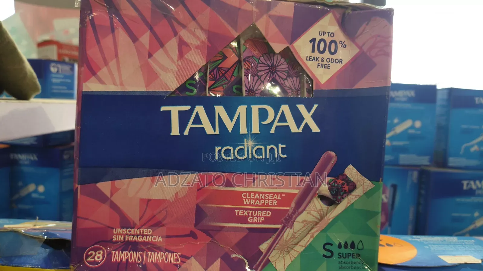 Tampax Pearl, Radiant, Regular Etc.