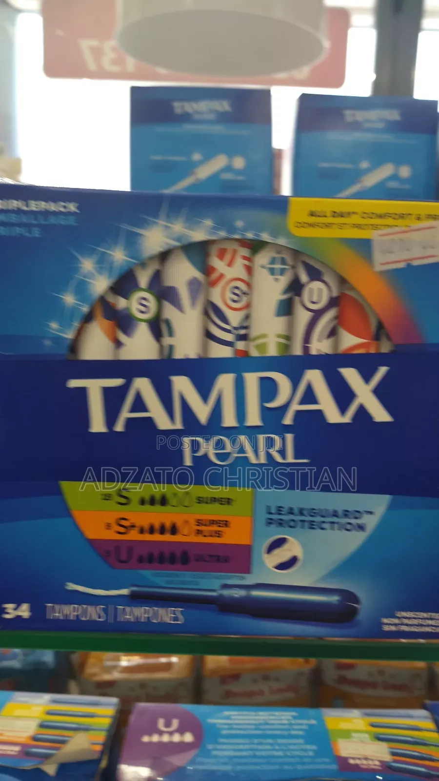Tampax Pearl, Radiant, Regular Etc.