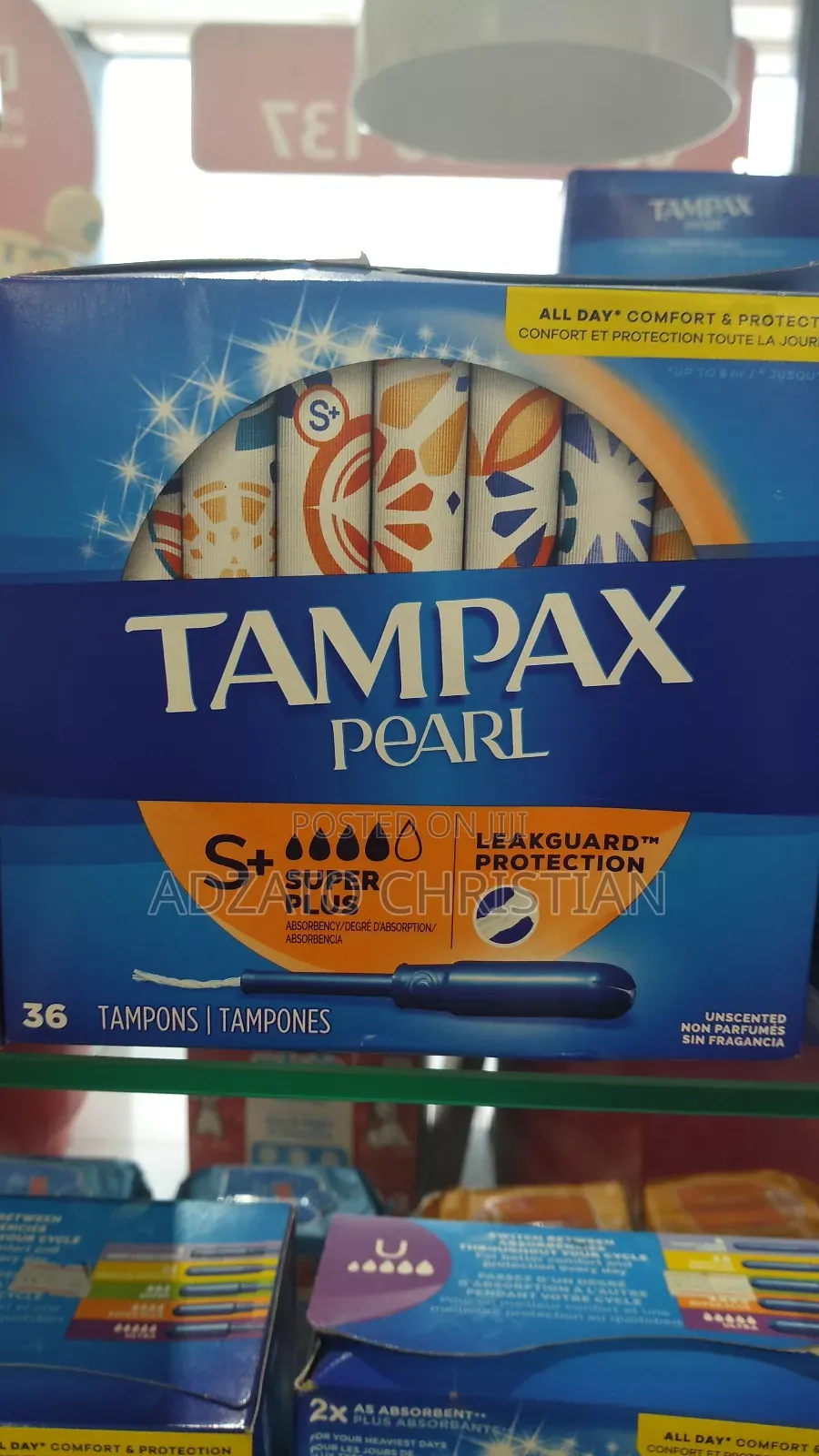 Tampax Pearl, Radiant, Regular Etc.