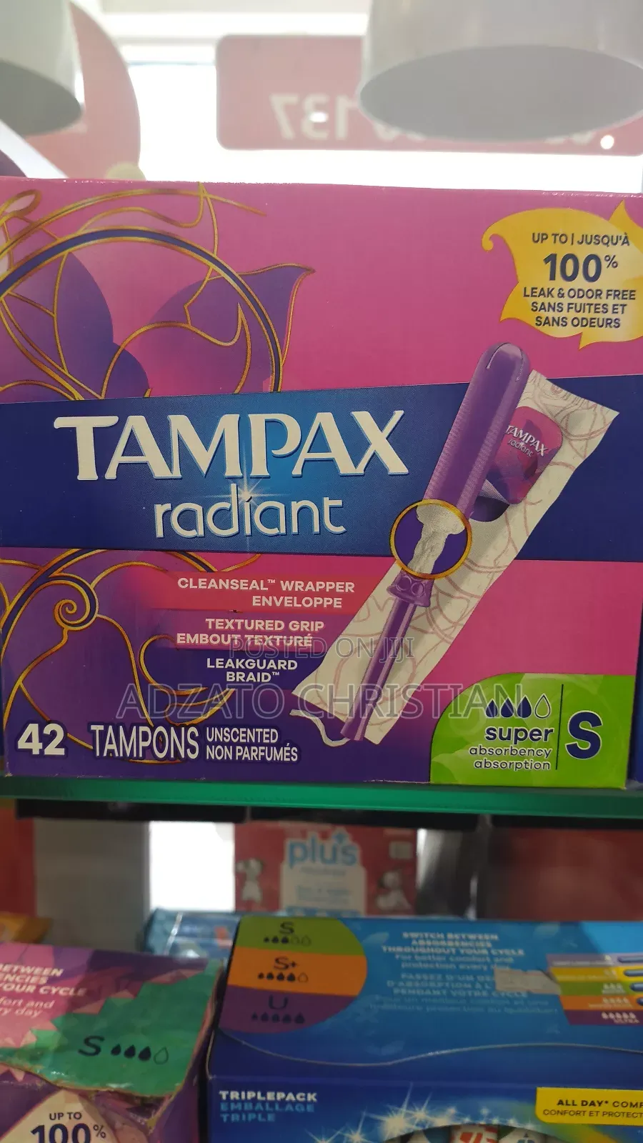 Tampax Pearl, Radiant, Regular Etc.