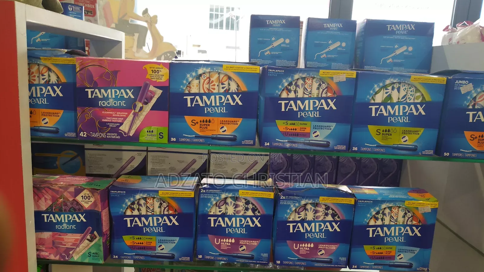 Tampax Pearl, Radiant, Regular Etc.