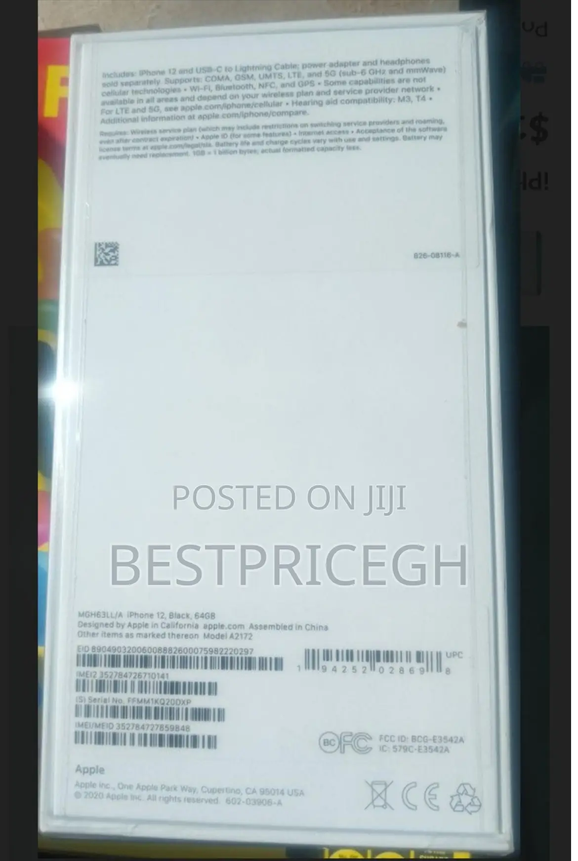 New Apple iPhone 12 64 GB Black