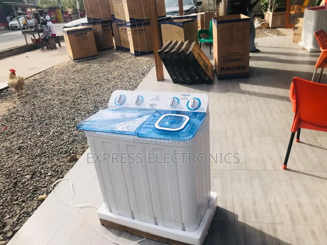 Transparent Lid Sleek 8kg Top Load Washing Machine Nasco