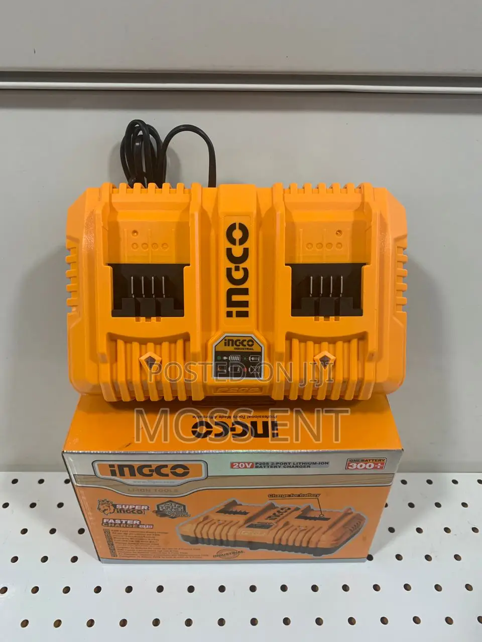 Ingco Fast Charger 20v -4a for 2 Batteries - C20 - Fcli2034