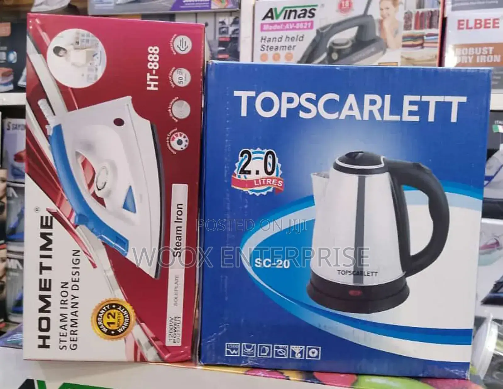 Electric Iron and Kettle (2 in 1)