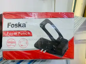 Authentic Foska Office Heavy Duty Metal Manual Paper Punch.