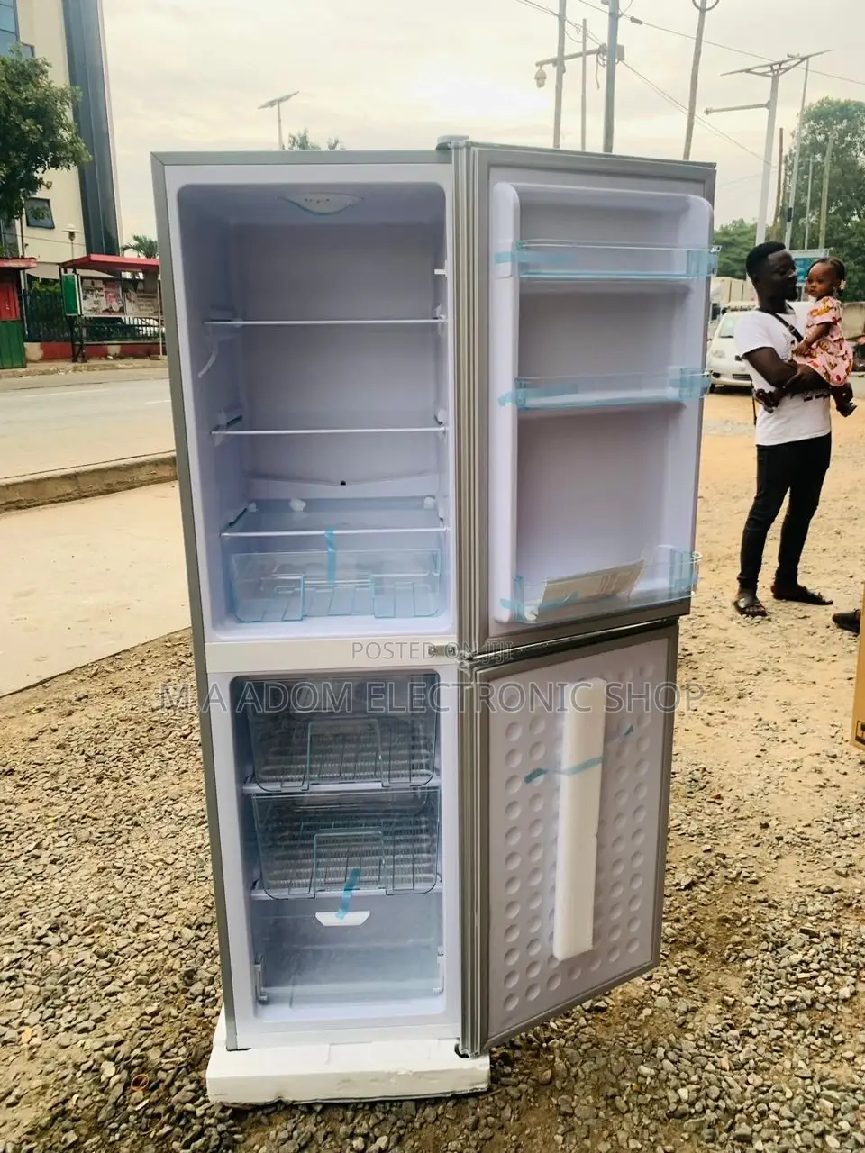 Durable and Affordable Nasco Nasco D2-24 Double Door Fridge.