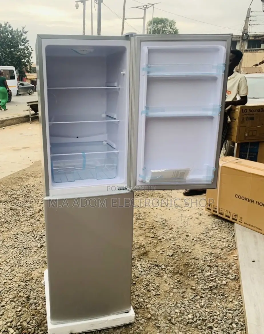 Nasco Nasco D2-24 Double Door Refrigerator(198L)Gray