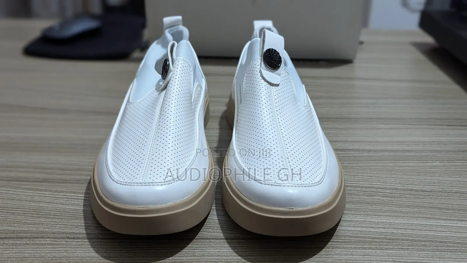 Premium Leather White Men's Sneakers