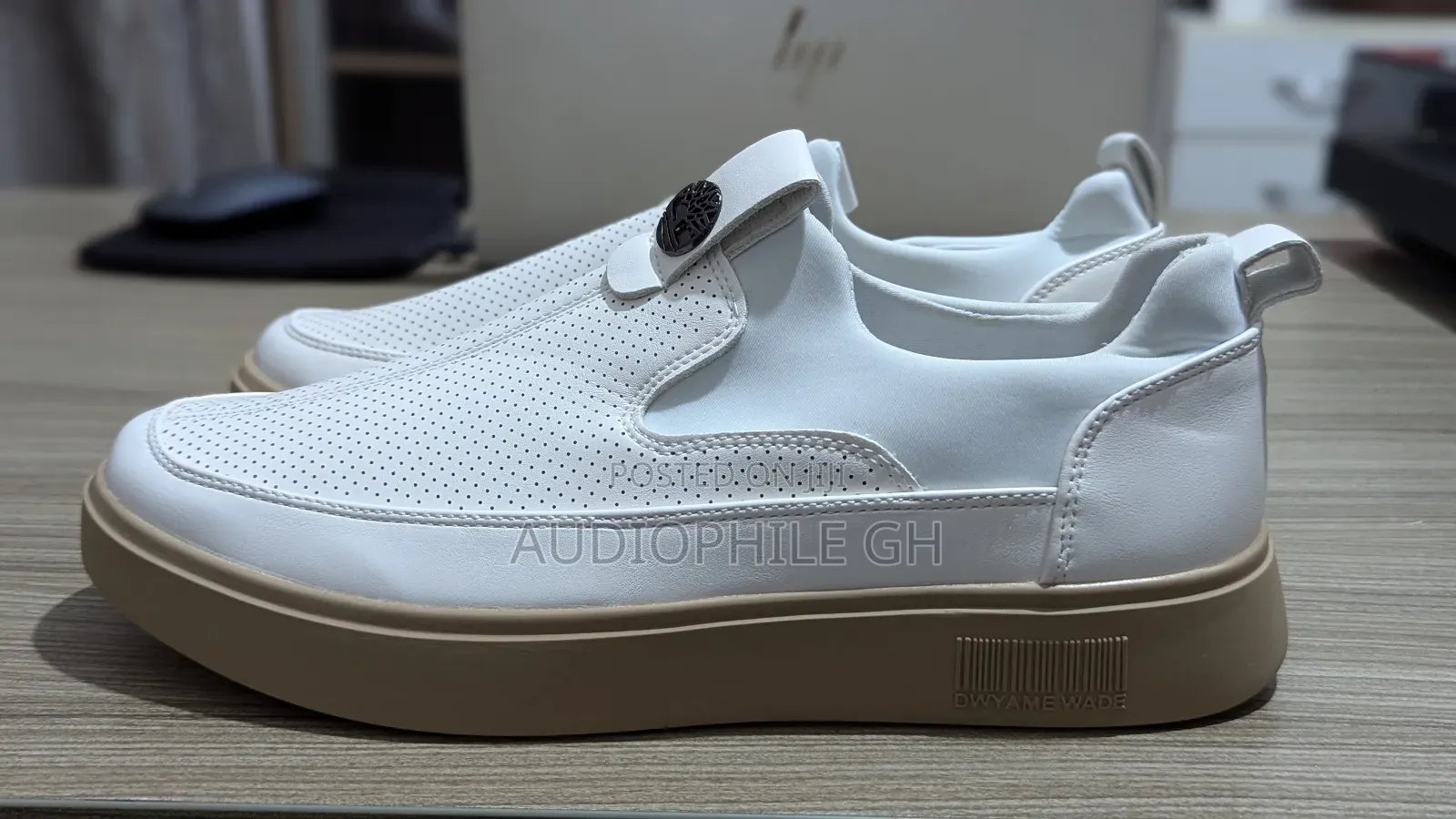 Premium Leather White Men's Sneakers