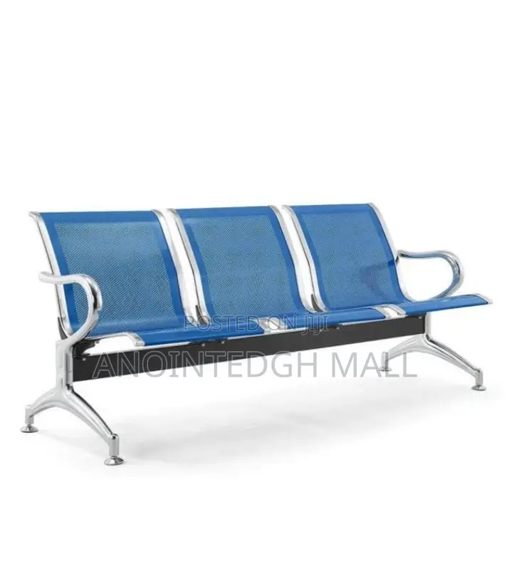 3 Seater Waiting Chair - Blue